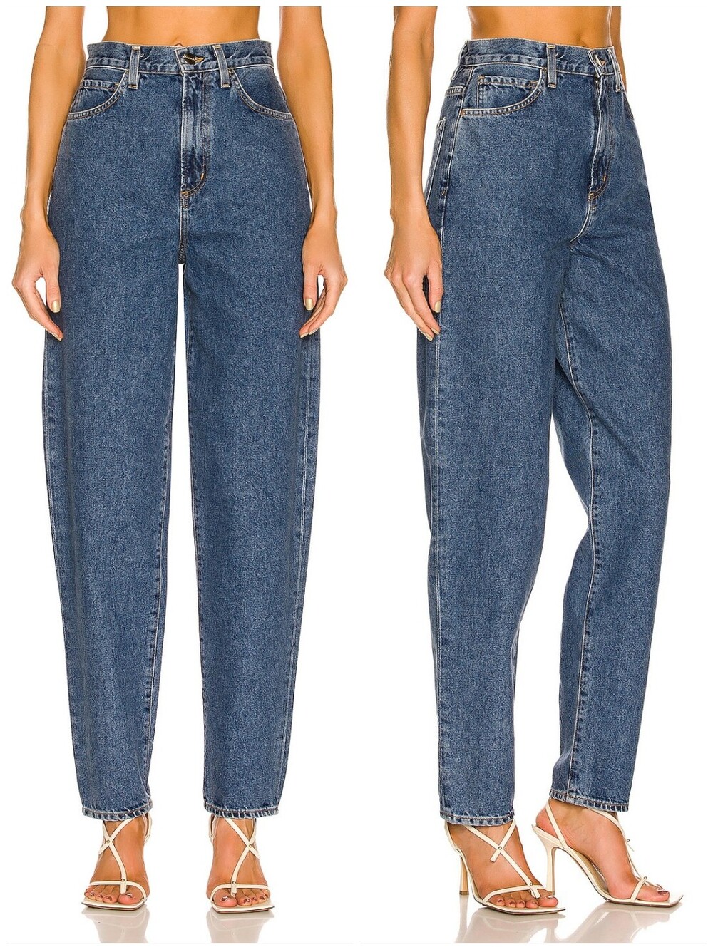 GOLDSIGN Cotton Nara Barrel Balloon Relaxed Jeans, 29